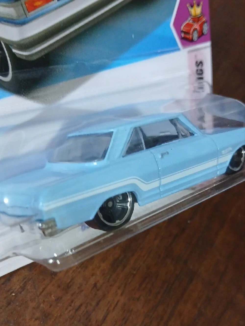 '63 Chevy II Light Blue Die-Cast Hot Wheels 1/64 Car